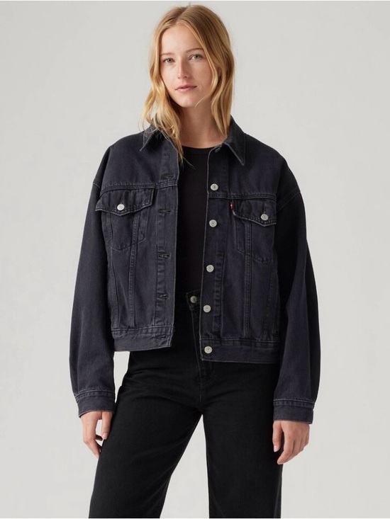 Levi's Jackets & Blazers - Levi's Black Denim Oversized Trucker Jacket